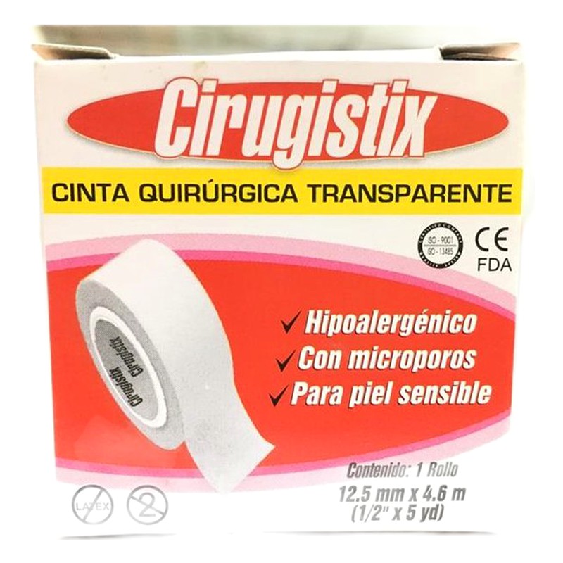 ESPARADRAPO CIRUGISTIX TRANSPARENTE 12.5mm x 4.6cm