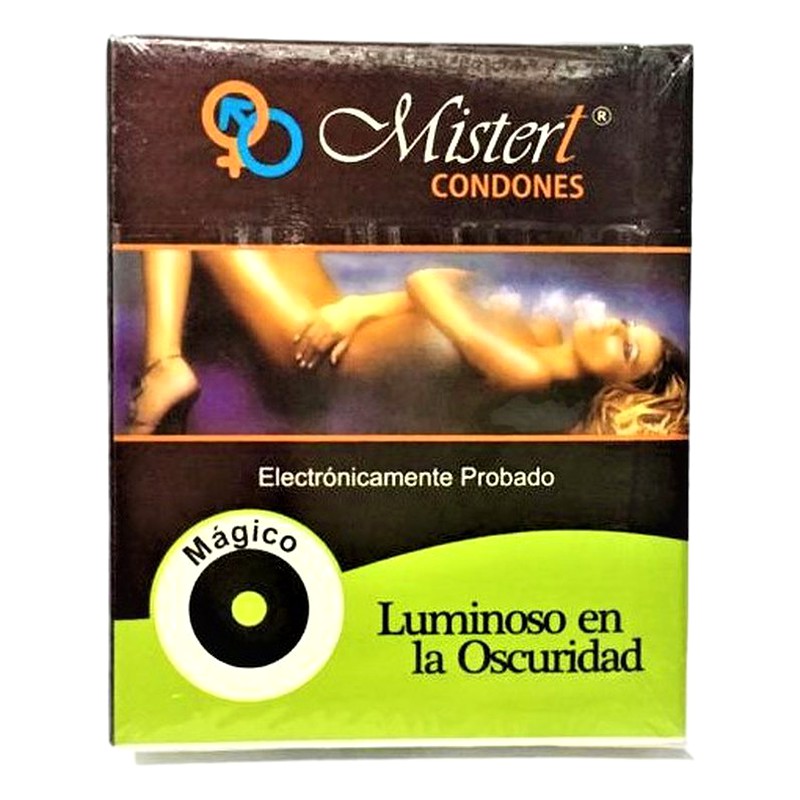 MISTER T CONDONES - Mágico Luminoso Caja x3