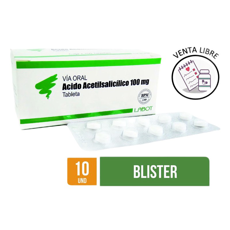 ACIDO ACETILSALICILICO 100MG
