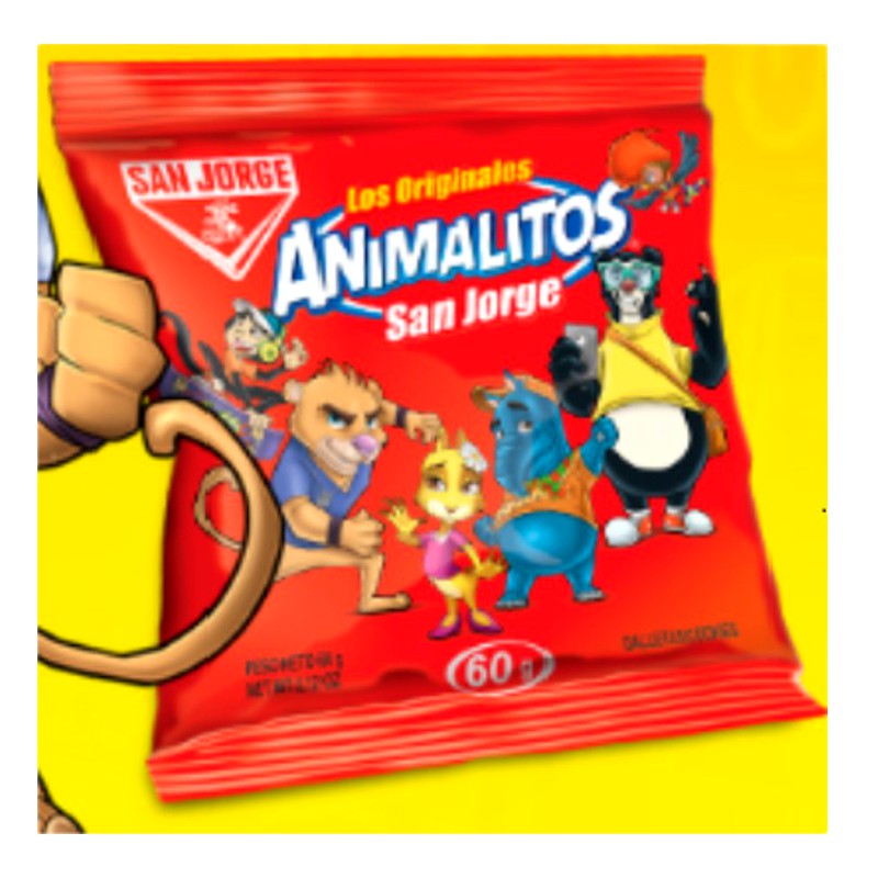 GALLETA ANIMALITOS BOLSA X 60GR