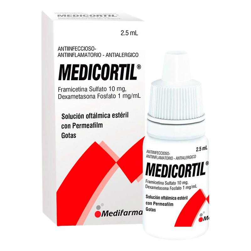MEDICORTIL 10mg/1mL Solución Oftálmica Gotas x 2.5mL