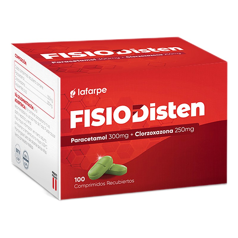 FISIODISTEN TABLETA CAJA X 100