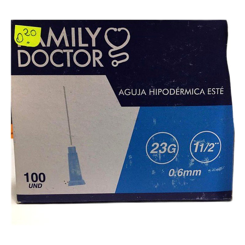 AGUJA HIPODERMICA DESCARTABLE 23G x 1½"
