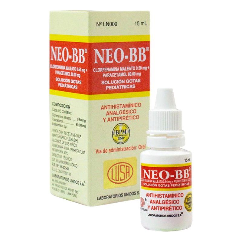 NEO-BB 0.5Mg-80Mg/Ml Solución Gotas Pediátricas - Frasco 15 ML