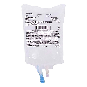 CLORURO DE SODIO 9% Solución Fisiológica, Intravenosa - Bolsa x1000mL