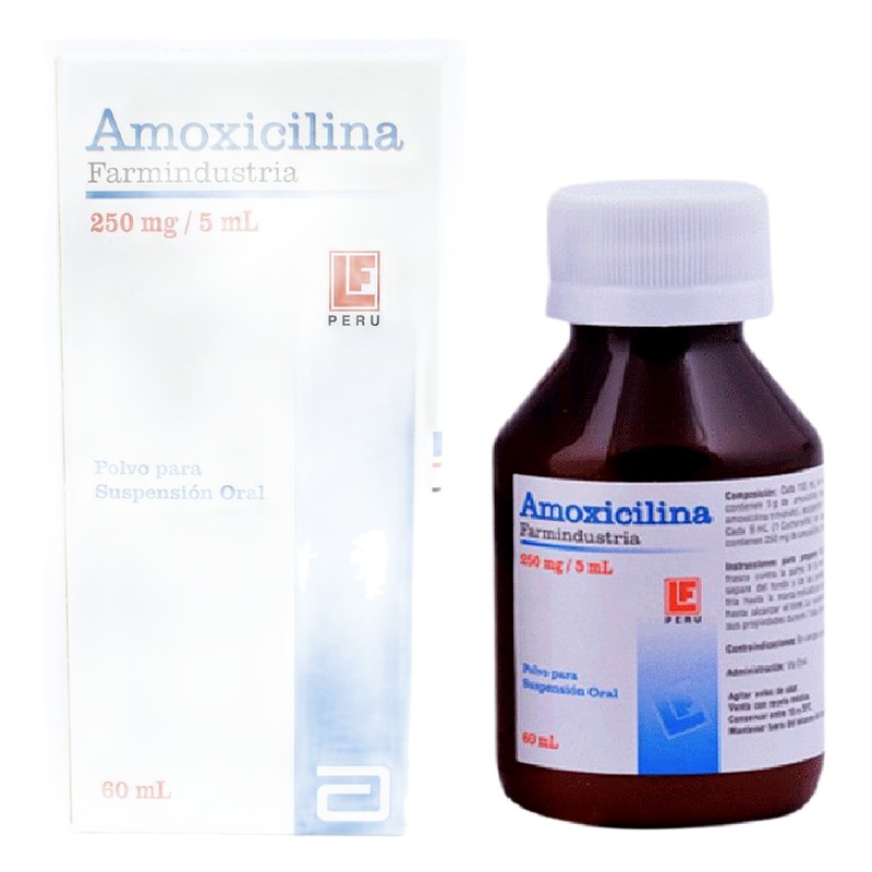 AMOXICILINA 250MG/5mL SUSPENSIÓN x 60mL