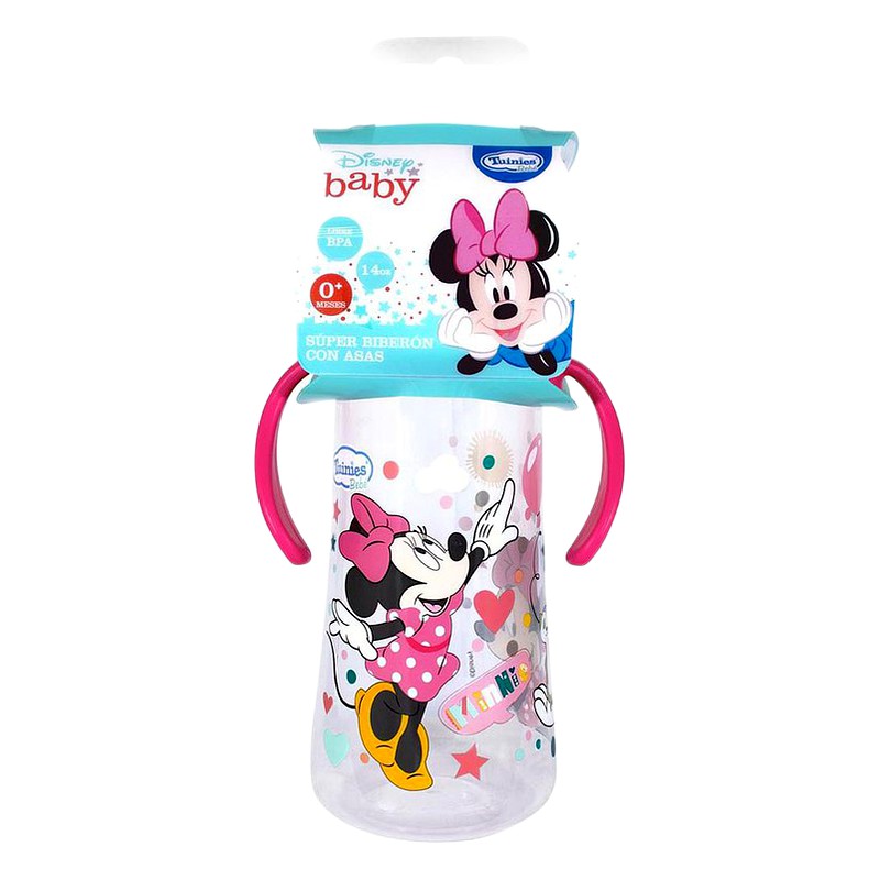 SUPER BIBERON CON ASAS TUINIES MINNIES MOUSE - Frasco 14 OZ