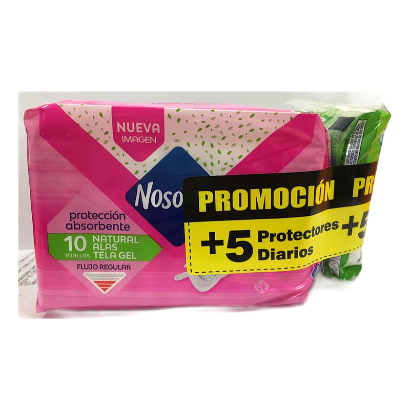 NOSOTRAS NATURAL ALAS TELA GEL + 5 DIARIOS PROMOCION