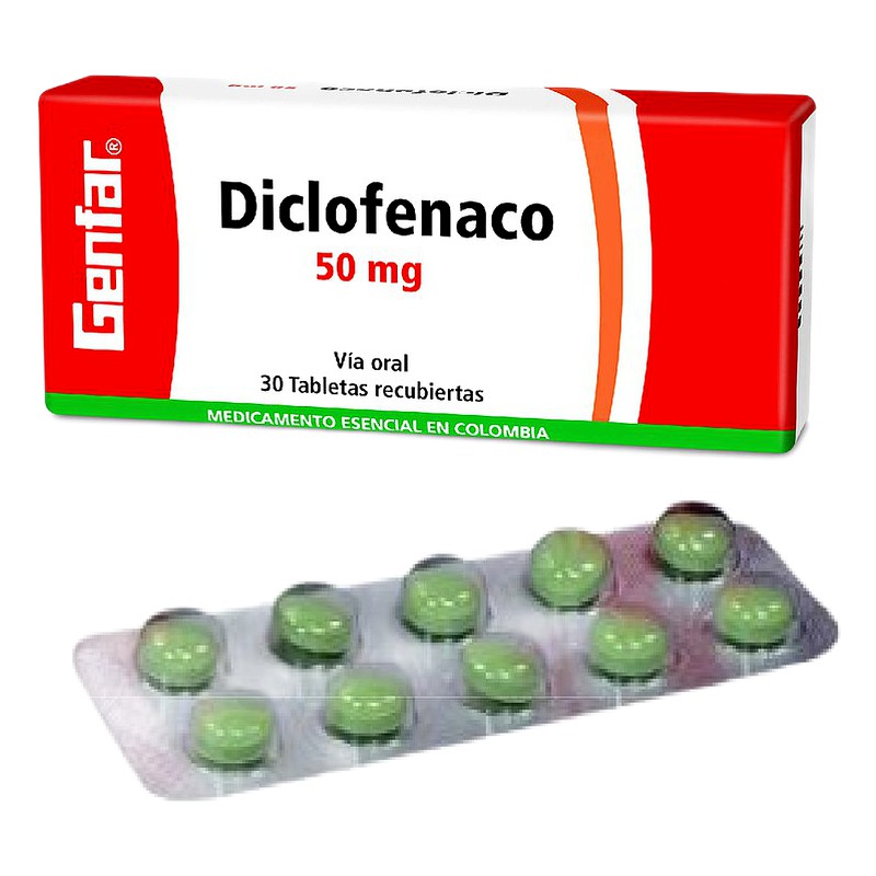 DICLOFENACO 50mg TABLETA