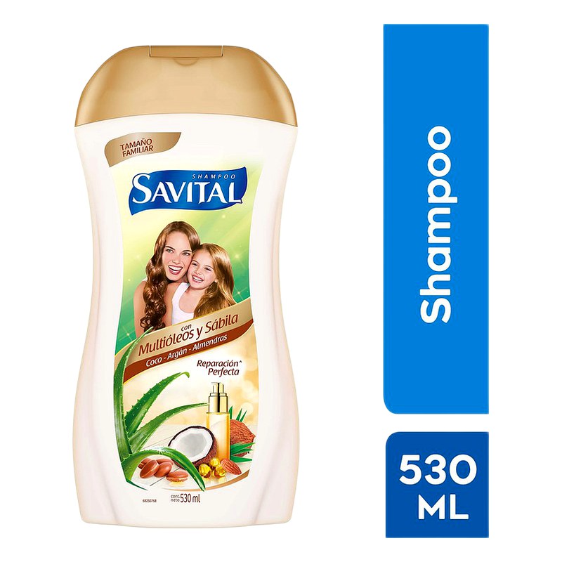 SAVITAL (Shampoo Multioleos y Sabila) Frasco x530ml