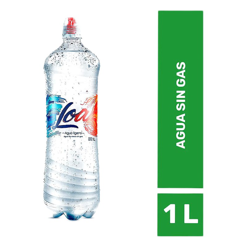 AGUA MINERAL SIN GAS LOA - Botella x1L