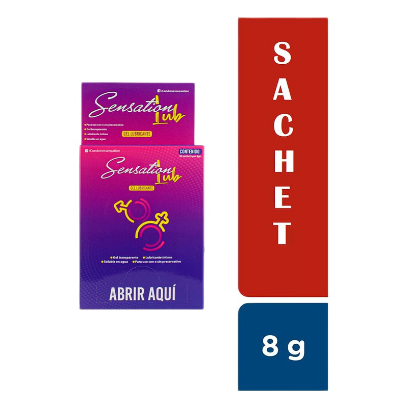 SENSATION LUB - Gel Lubricante Sachet x8g