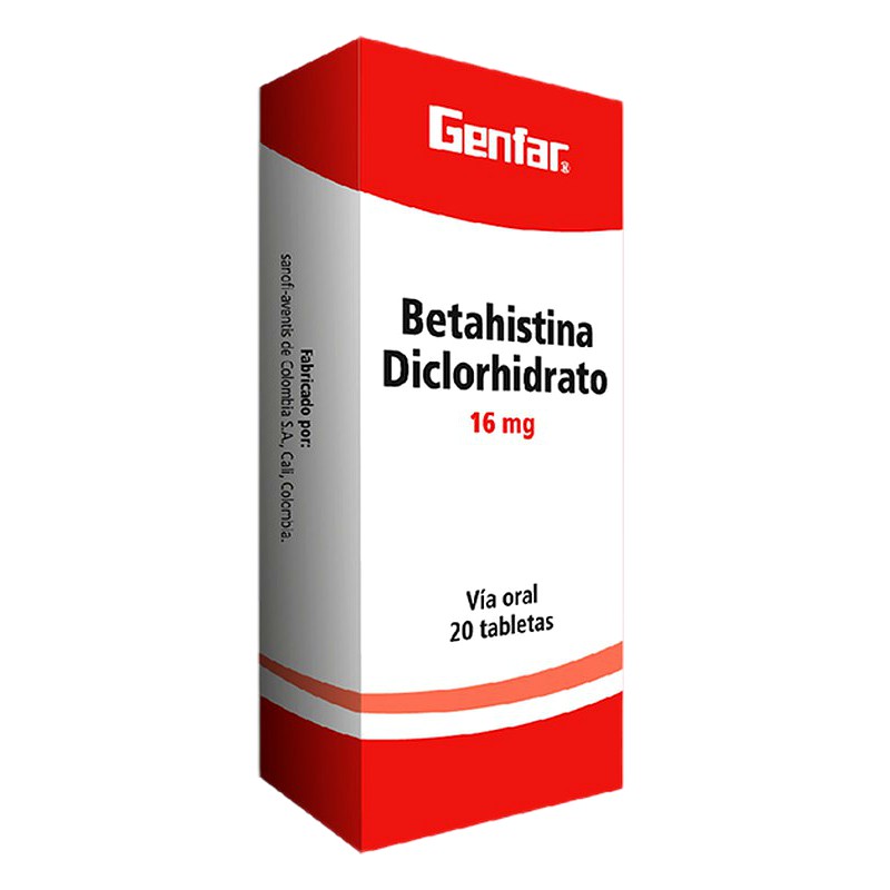 BETAHISTINA 16MG TABLETA