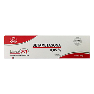 BETAMETASONA CREMA 0.05% Tubo x20G