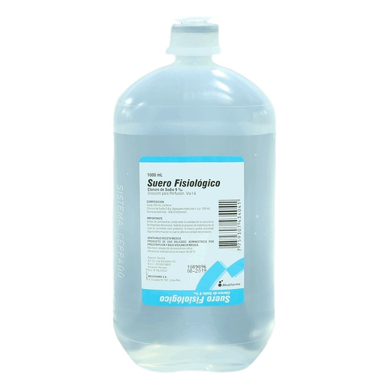 SUERO FISIOLOGICO 9% LITRO