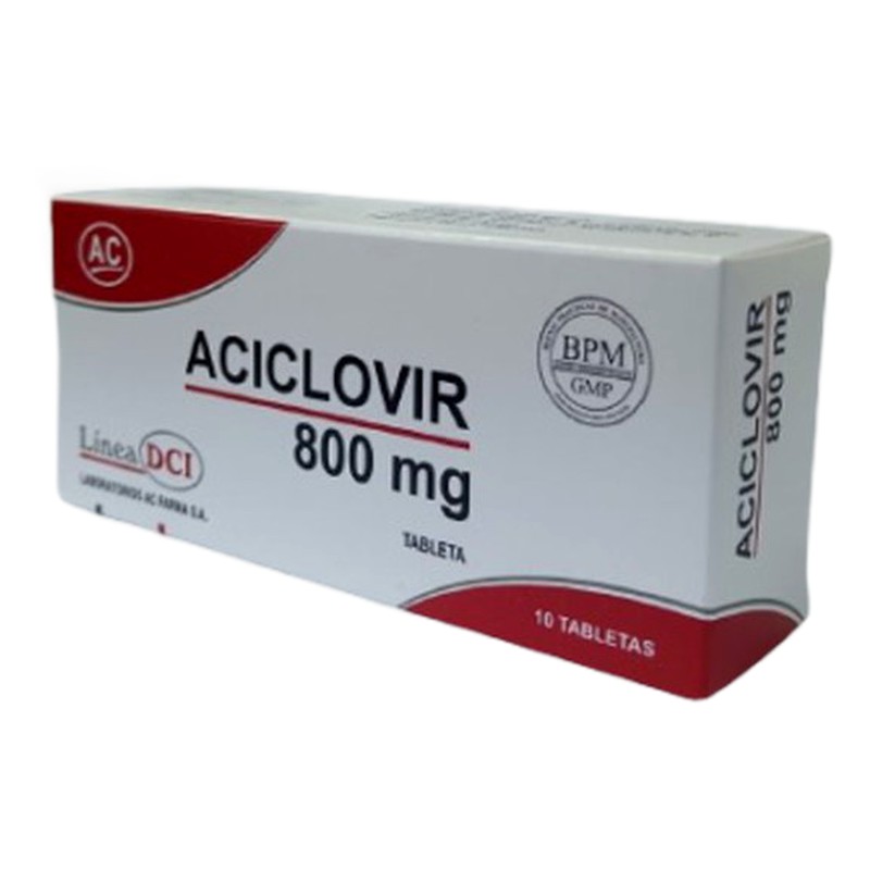 ACICLOVIR 800MG TABLETA