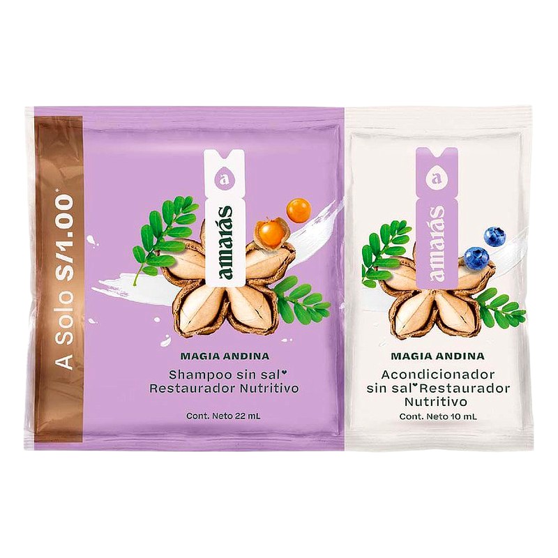 AMARAS SHAMPOO + ACONDICIONADOR SACHET X 22ML/10ML