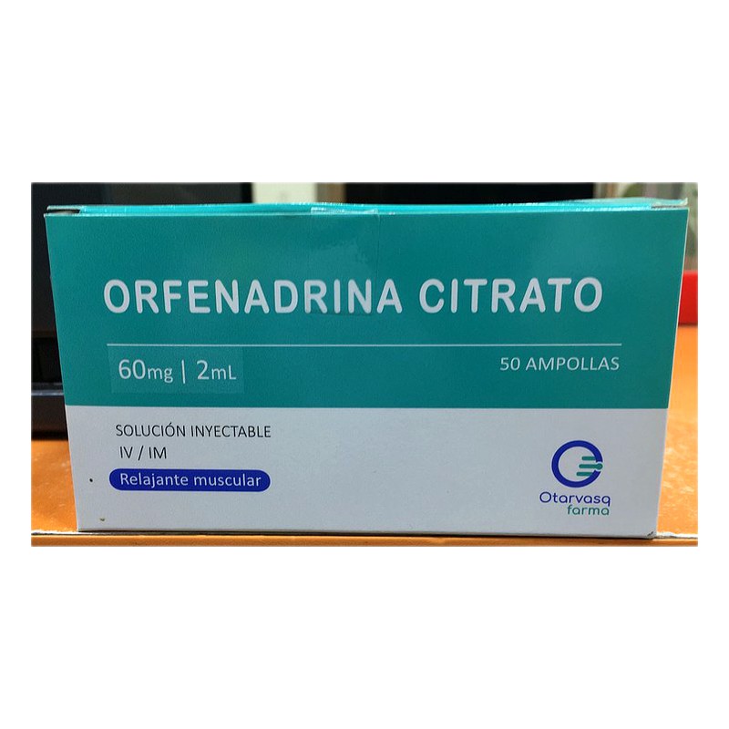 ORFENADRINA 60mg/2mL Solución Inyectable